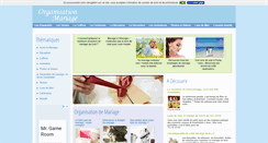 Desktop Screenshot of organisation-mariage.com