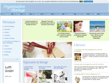 Tablet Screenshot of organisation-mariage.com