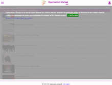 Tablet Screenshot of organisation-mariage.net